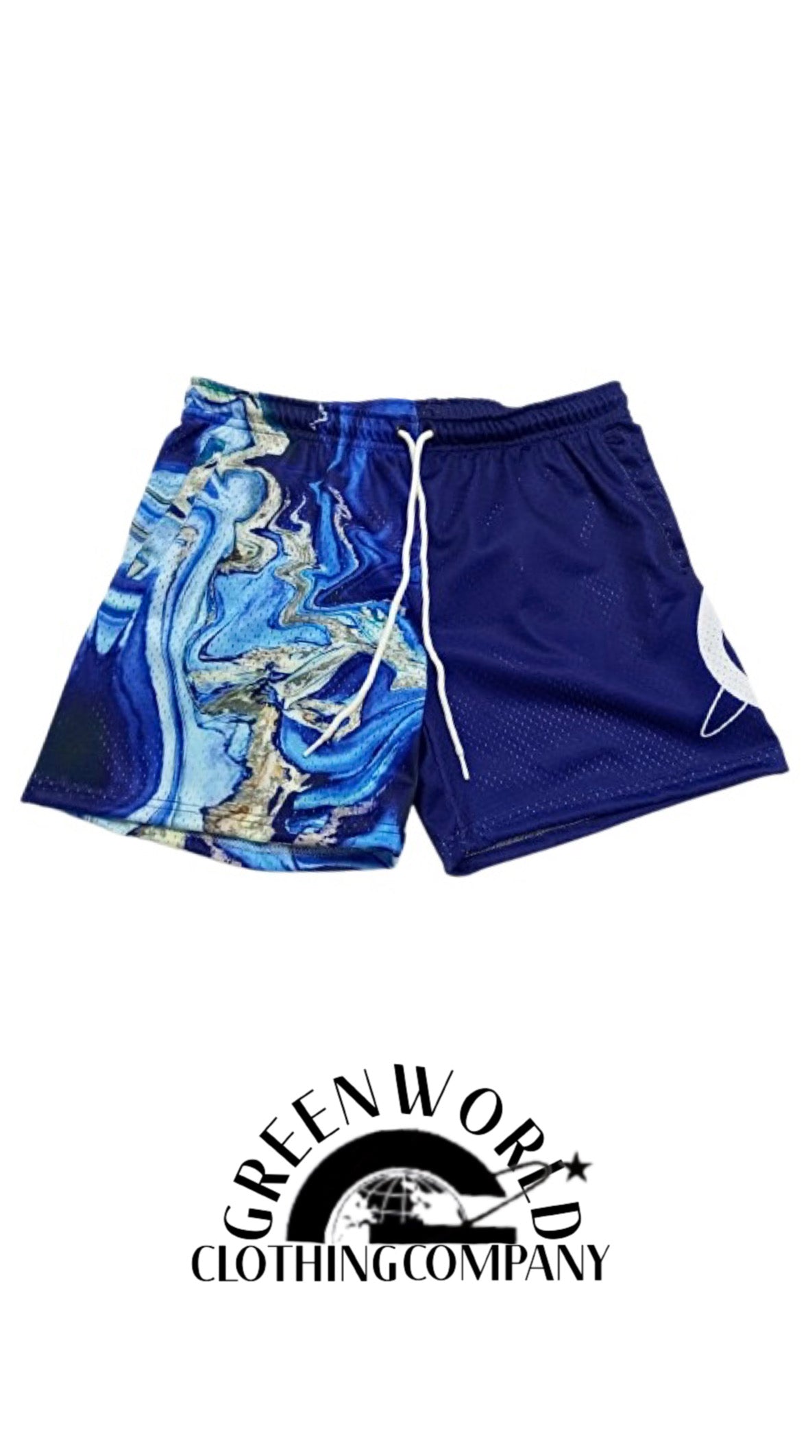 GW Marble Shorts “Ocean”